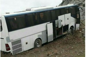 برخورد اتوبوس