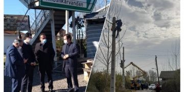 جایگزینی ۴۶۳۳ متر شبکه سیمی فرسوده با کابل خودنگهدار در شهرستان آستانه اشرفیه