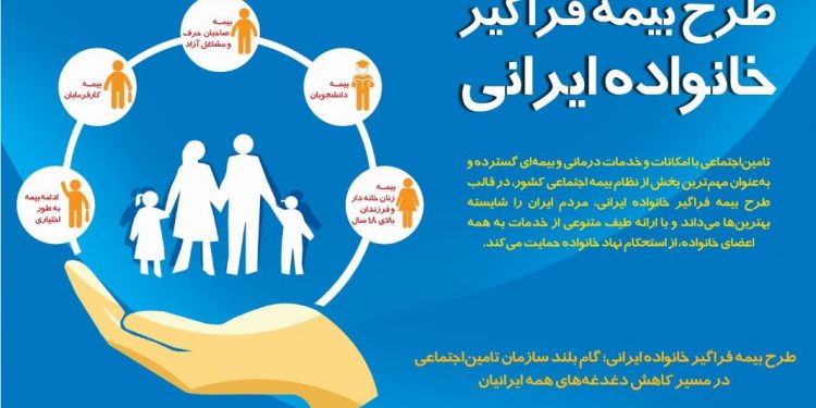 طرح فراگیر بیمه خانواده ایرانی، الگویی هدفمند درمسیر گسترش عدالت اجتماعی
