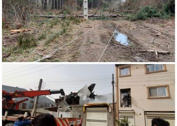 آمادگی اکیپ های عملیاتی توزیع برق گیلان برای مقابله با بحران باد گرم شدید در استان