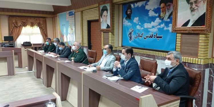 جلسه مشترک سپاه قدس گیلان با شورای شهر و شهرداری رشت در راستای رفع مشکلات محلات حاشیهای
