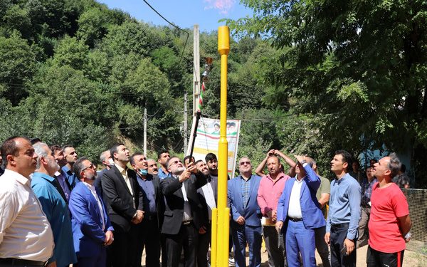 گاز به ۲ روستای کوهستانی شفت رسید
