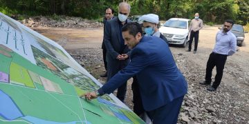 بررسی روند پیشرفت احداث پارک ۵۰۰ هکتاری لاکان و مرکز بهزیستی جاده تهران