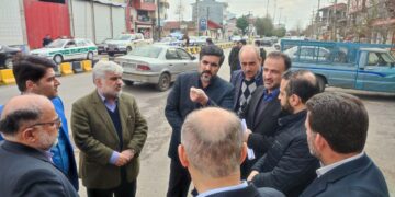 بازدید معاون راهداری سازمان راهداری و حمل و نقل جاده‌ای کشور از بندر کیاشهر با همراهی شهردار این شهر و نماینده شهرستان آستانه‌اشرفیه