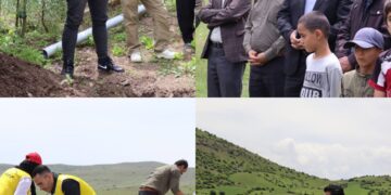 گزارش تصویری کارگاه آموزش نحوه تفکیک پسماند و تولید کمپوست از زباله تر در روستای اسطلخ جان