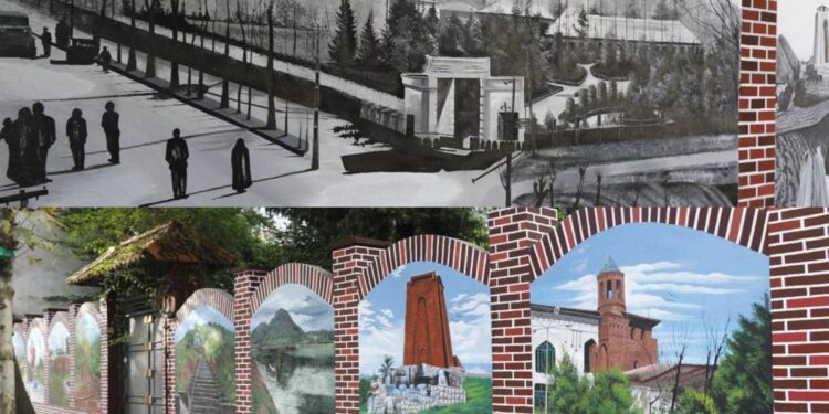 تصاویر لاهیجان قدیم تا امروز دیوارنگاری شد