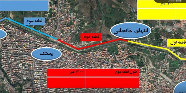 برگزاری فراخوان انتخاب پیمانکار و مراحل عقد قرارداد محور ژ ۵ رشت