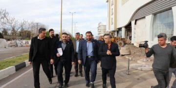 پایش میدانی مدیرعامل منطقه آزاد انزلی از طرح های سرمایه گذاری در حال تکمیل