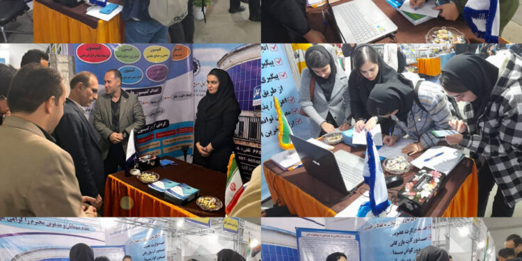 استقبال دانشجویان از غرفه اتاق بازرگانی گیلان در رویداد صنعت، دانشگاه و راه اشتغال (صدرا)