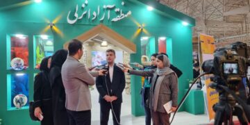 حضور منطقه آزاد انزلی با معماری و نمادهای گیلان زمین در نمایشگاه بین‌المللی گردشگری