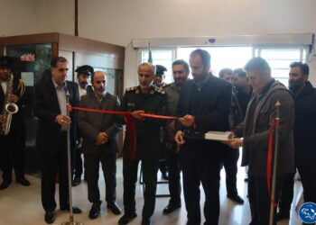 گشایش نمایشگاه کاریکاتور مقاومت مردم غزه با حضور اعضای شورا و شهردار رشت