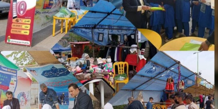 برپایی غرفه شرکت توزیع نیروی برق استان گیلان در نمایشگاه کسب کار دانش آموزی سیاهکل