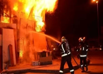 مهار آتش سوزی خانه ویلایی در سلیمان داراب رشت