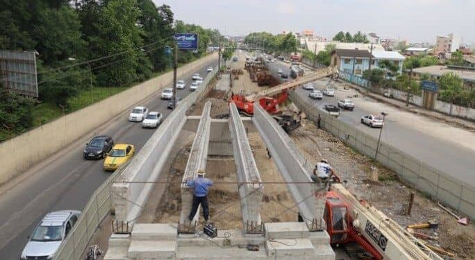 پیشرفت فیزیکی ۳۵ درصدی تقاطع غیر همسطح نیروی دریایی رشت