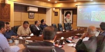 جلسه بررسی اجرای فاز اول پروژه رینگ ۹۰ متری شهر رشت از میدان گیل تا مسکن مهر