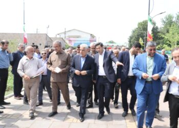 مجموعه گردشگری تالاب حاجی آباد لاهیجان با حضور استاندار گیلان افتتاح شد