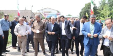 مجموعه گردشگری تالاب حاجی آباد لاهیجان با حضور استاندار گیلان افتتاح شد