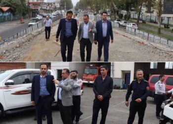 بازدید شهردار رشت از تقاطع غیر همسطح شهید باهنر