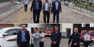 بازدید شهردار رشت از تقاطع غیر همسطح شهید باهنر