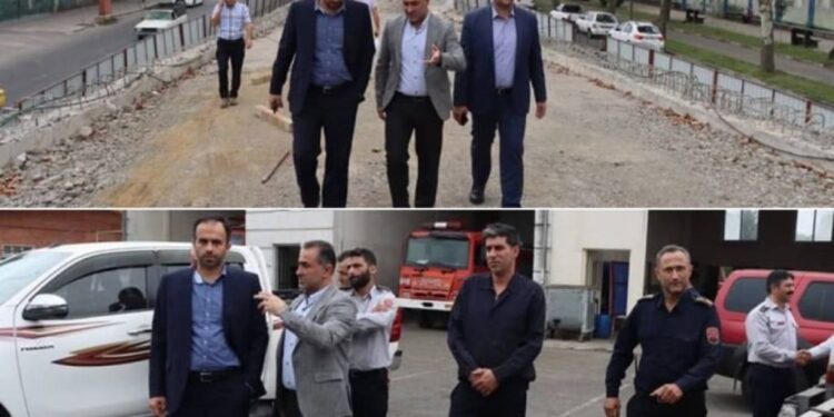 بازدید شهردار رشت از تقاطع غیر همسطح شهید باهنر