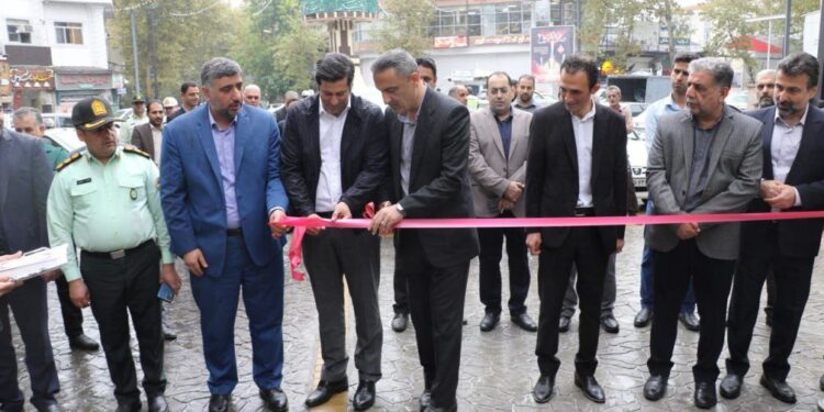 پروژه سنگ فرش خیابان شهید کریمی لاهیجان افتتاح شد