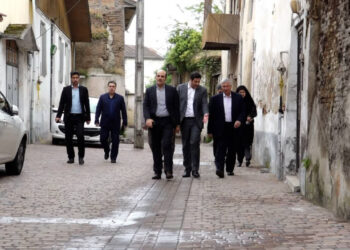 بازدید معاون هماهنگی امور عمرانی استانداری گیلان از پروژه های مدیریت شهری لاهیجان